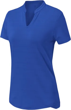 BASUDAM Women's Golf Polo Shirts V-Neck Short Sleeve Collarless Tennis Running T-Shirts Quick Dry