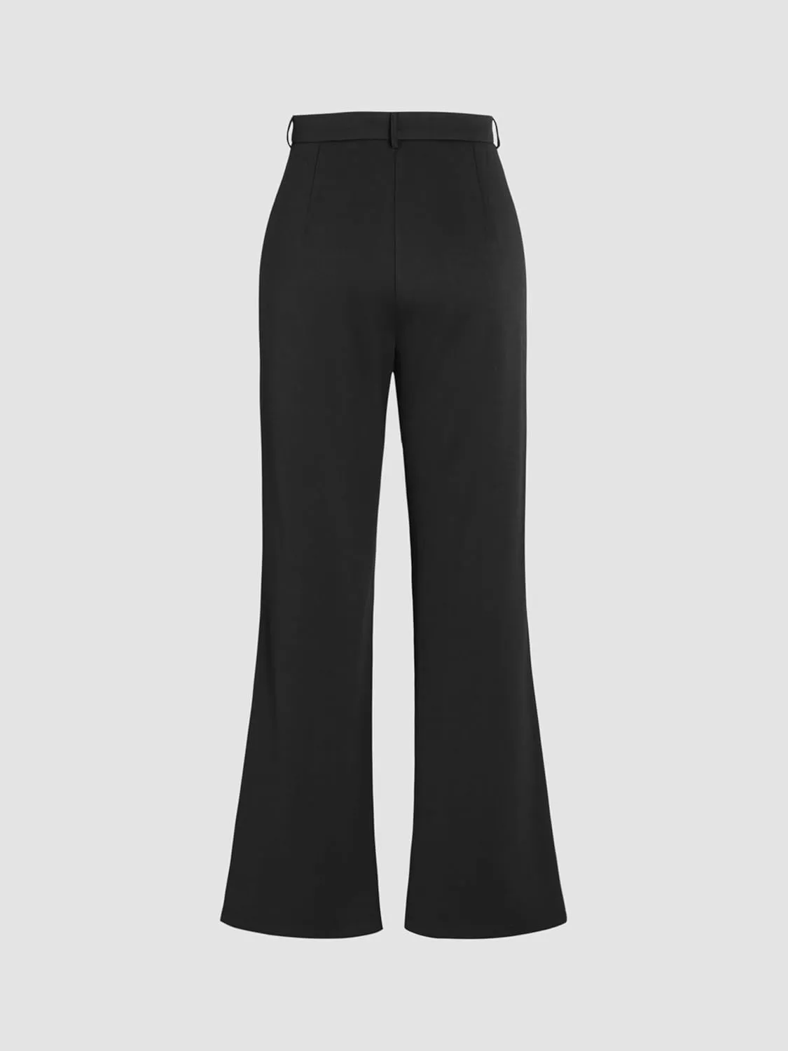 CIDER Solid Knitted Flared Trousers