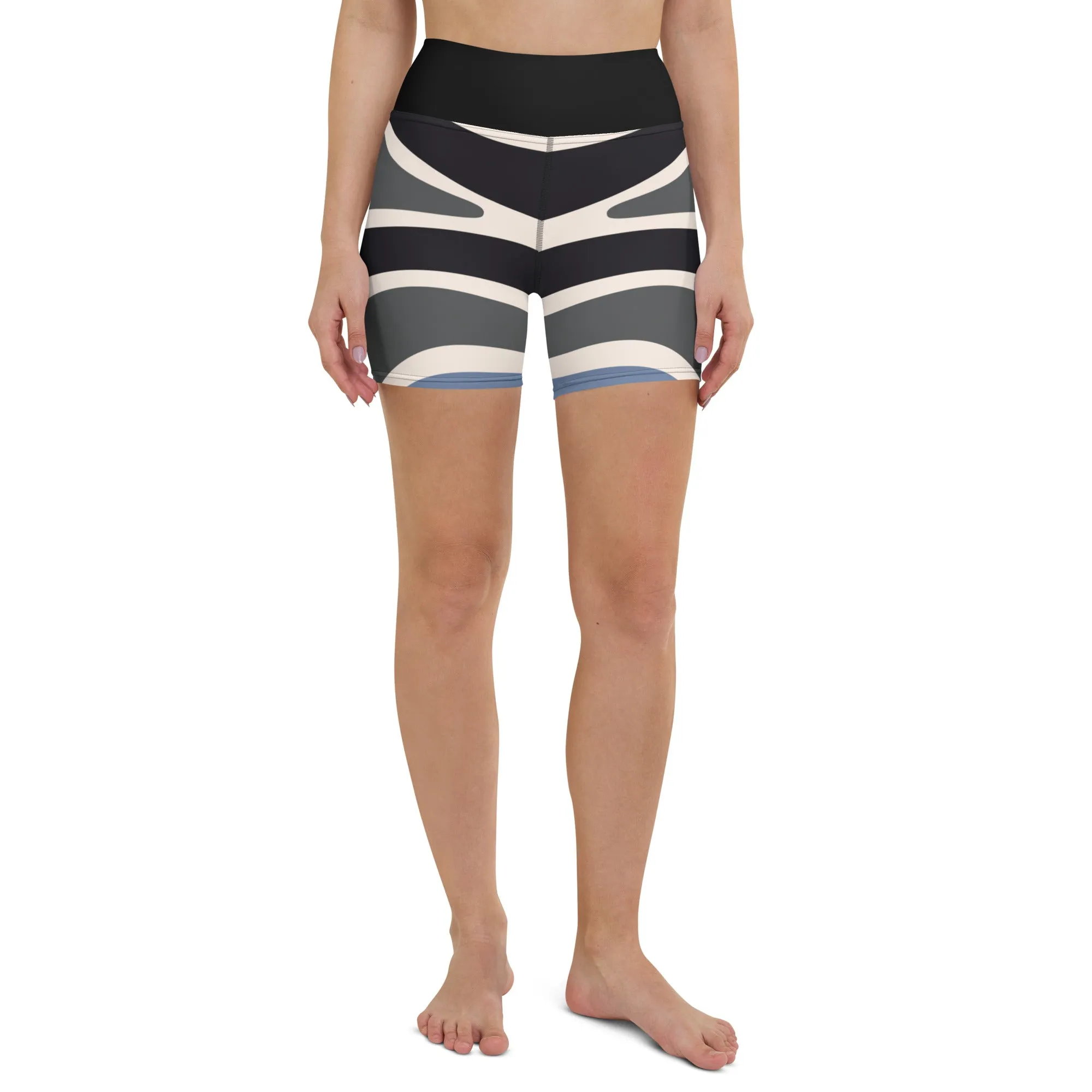 Humble Sportswear™ Abstract Black Spandex Shorts