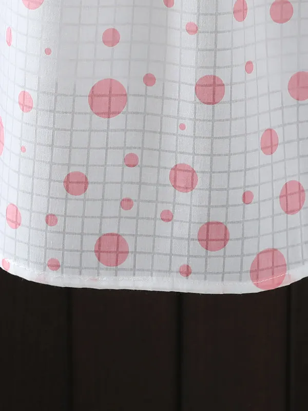 Long Sleeves Loose Polka-Dot Lapel Shirts Tops