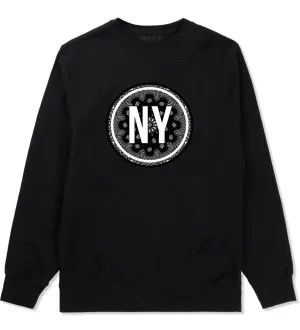NY Bandana Print New York Crewneck Sweatshirt
