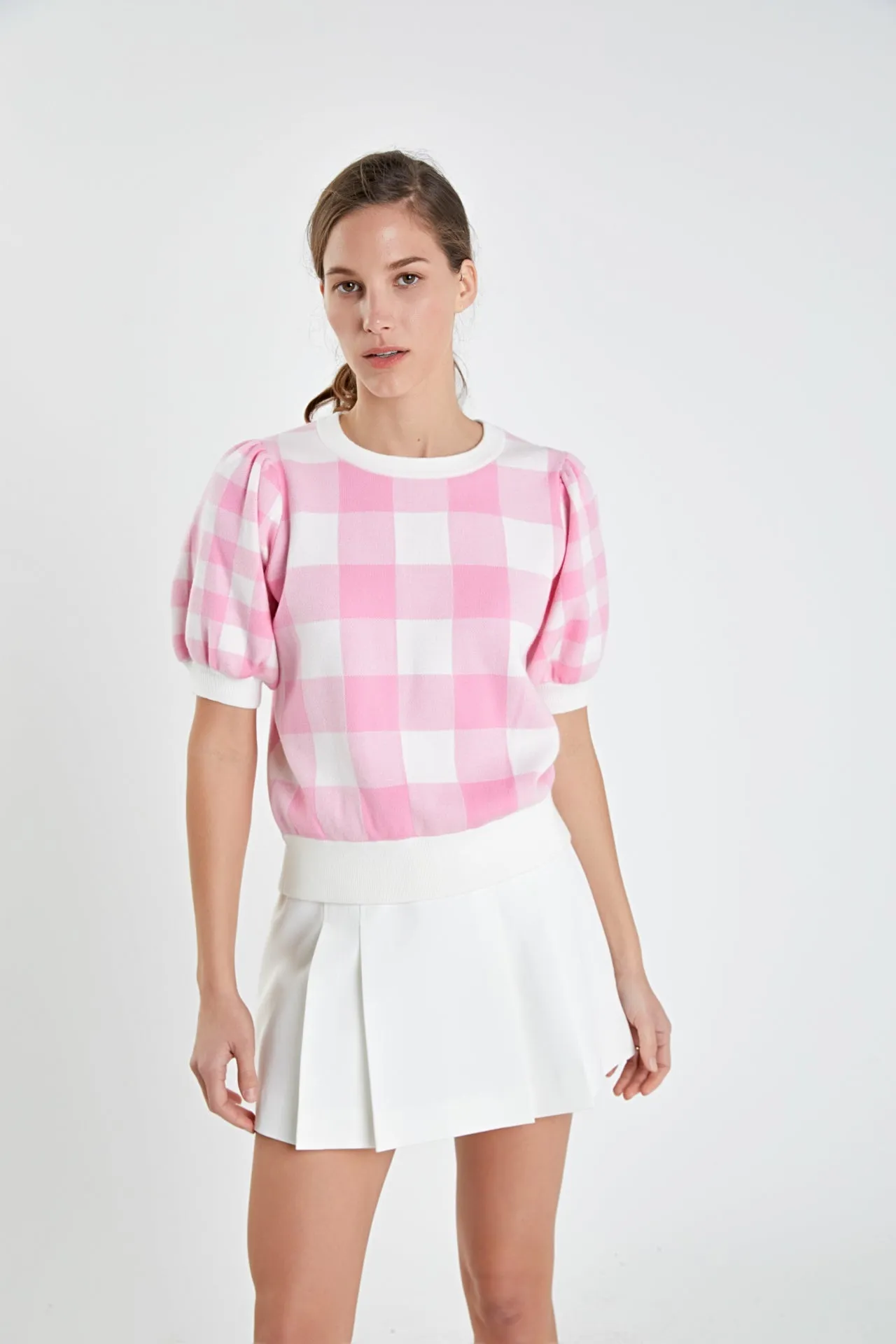 Pleated Mid Rise Skorts