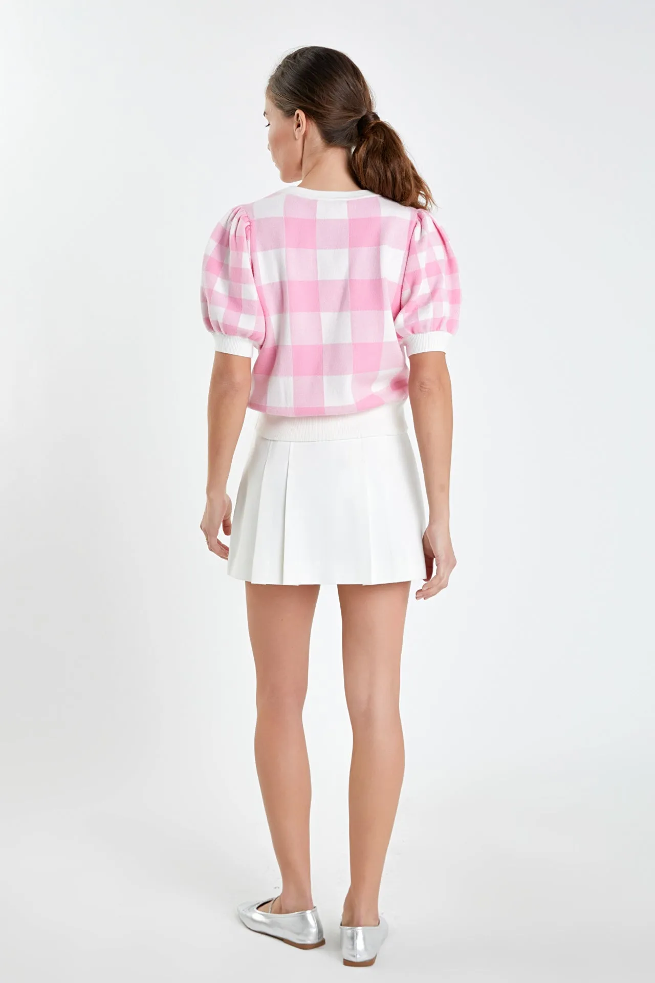 Pleated Mid Rise Skorts