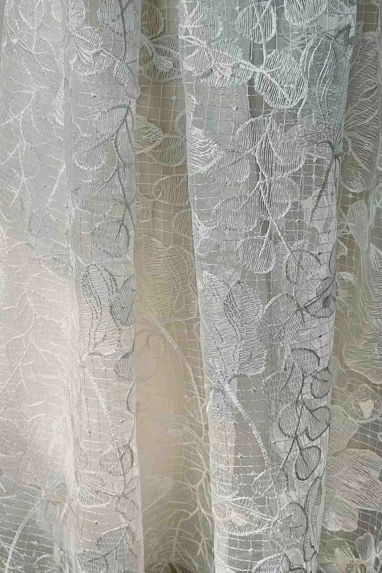 Strapless Embroidered Lace Midi Dress