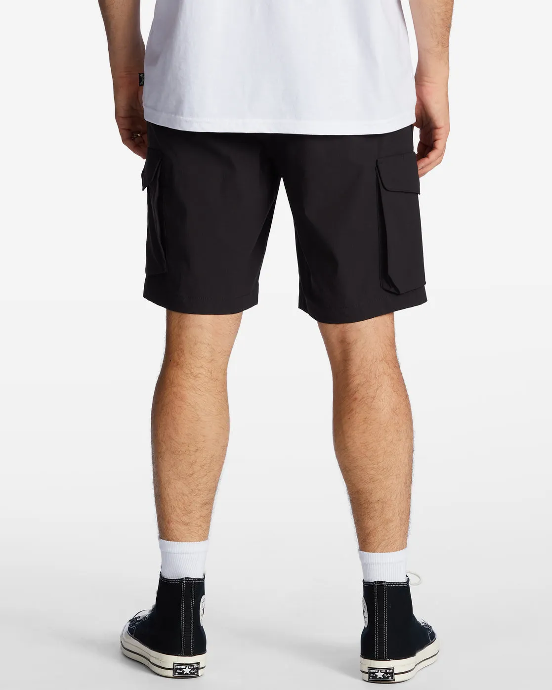 Surftrek Elastic Technical Cargo 19" Shorts - Black