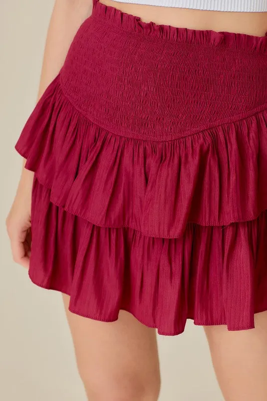 The Nina skort- Raspberry