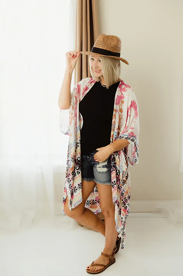 Tie Dye Ethnic Kimono