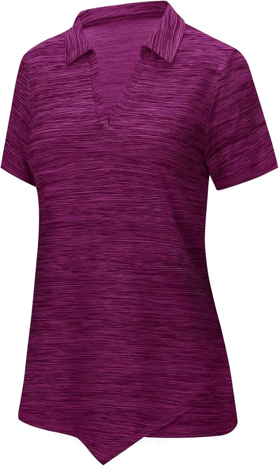 Viracy Womens V Neck Golf Polo Shirts Short Sleeve Quick Dry Workout Tops