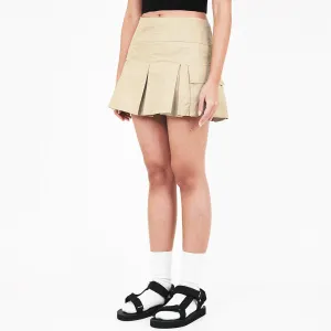 Women Pleated Skort - Khaki - SW2311153C